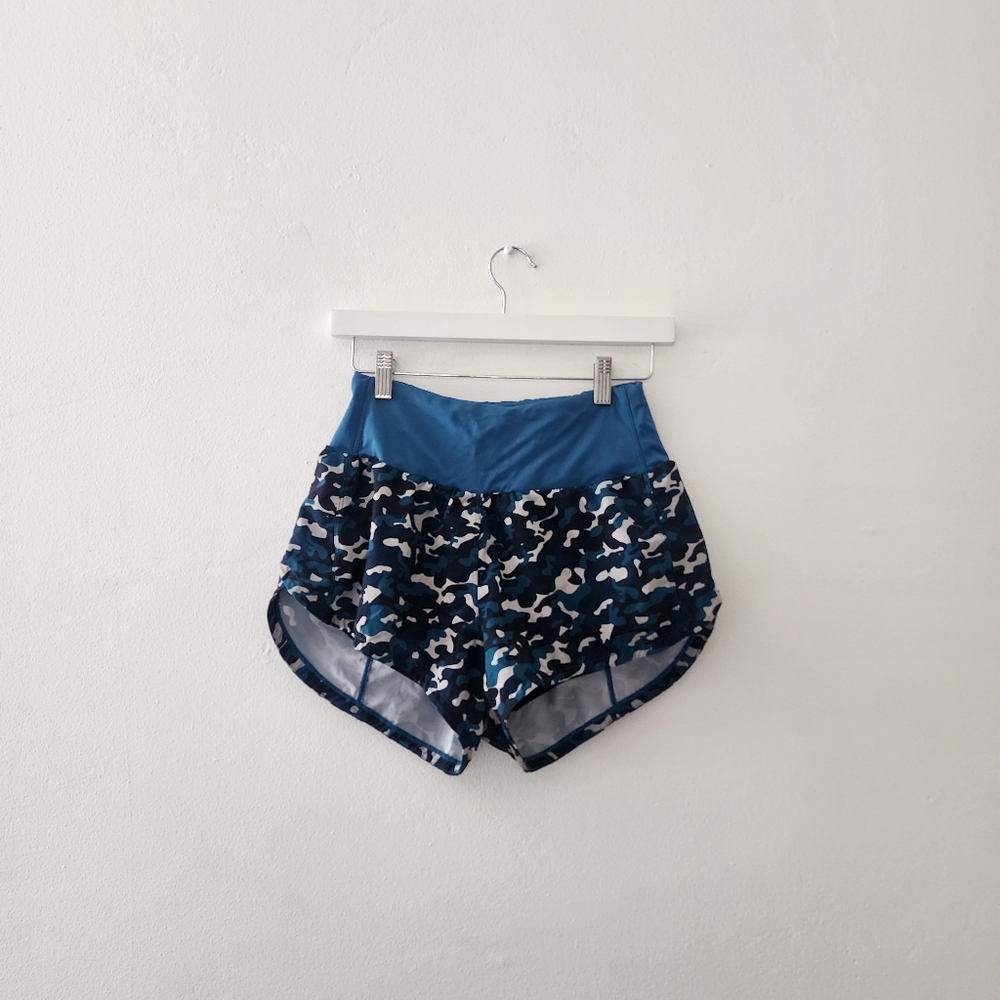LAST CHANCE!! Blue And Black Camo Running Shorts